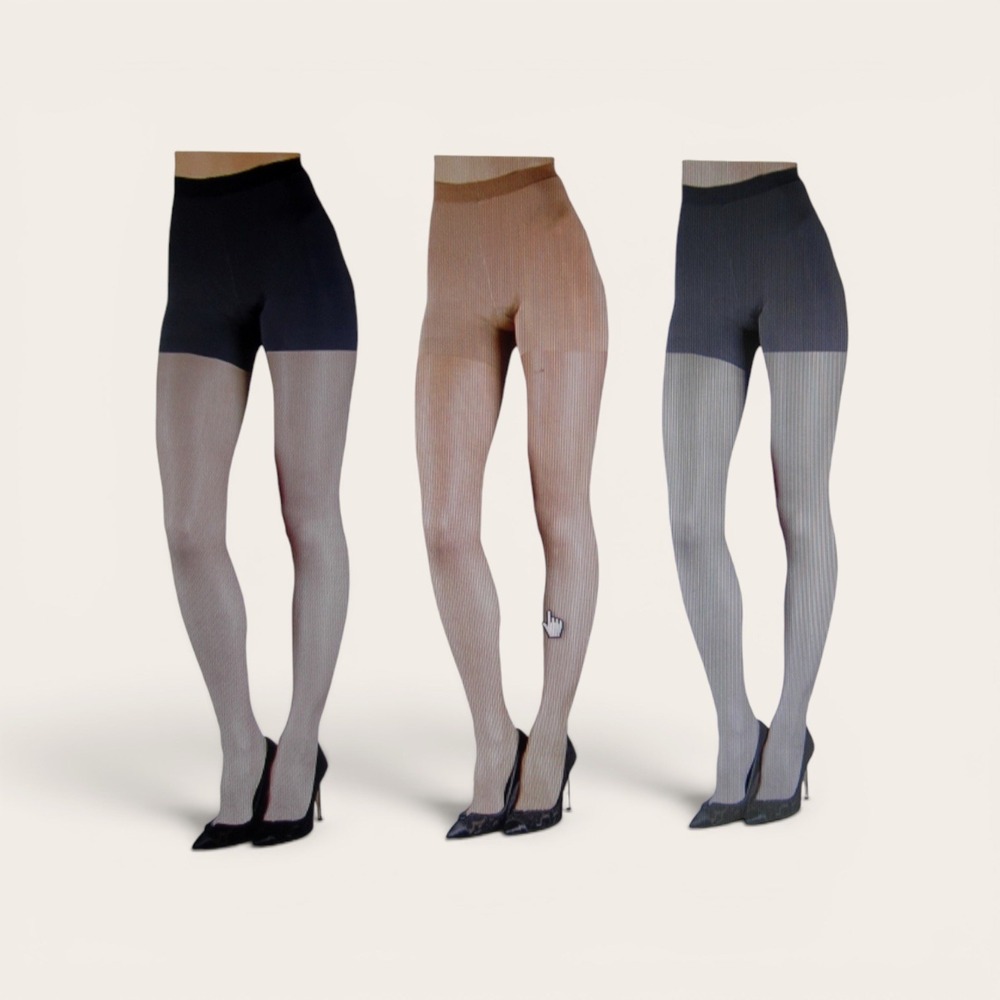 Linea Body Louis Dell'Olio 3 Pack Sheer Non Run‎ Tights Black Smoke Nude Size F